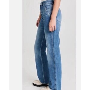 Frame Le Jane High Rise Baggy Loose Straight Jeans Size 32‎ Fits 35x34